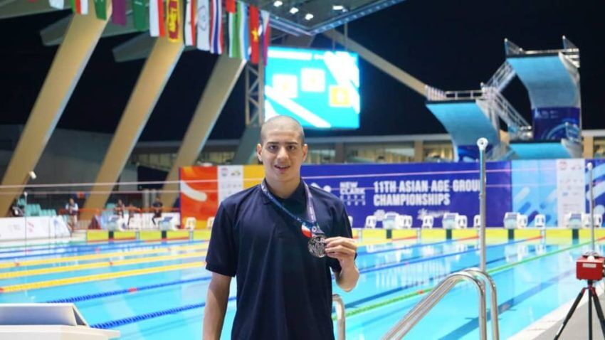 شناگر شیرازی نخستین مدال جوانان آسیا را برای فارس به ارمغان آورد