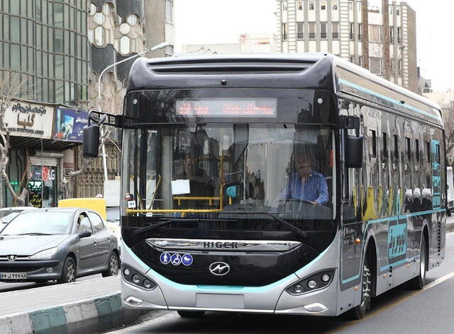 ورود ۵ اتوبوس برقی داخلی به خط «جمهوری-بهارستان»