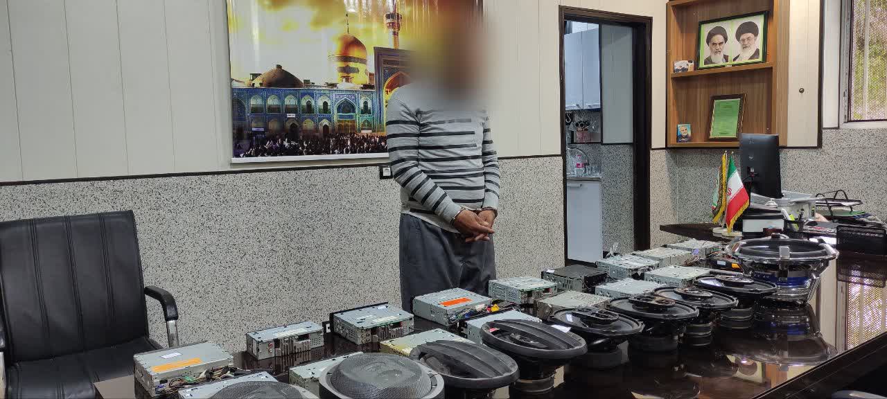 دستگيري سارق درون خودرو با ۵۰ فقره سرقت در شيراز