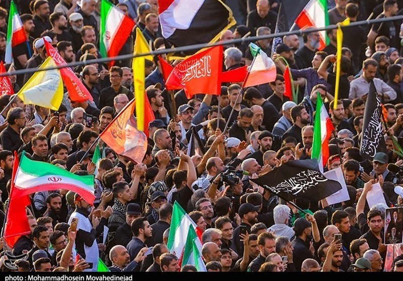  تشییع کنندگان ایرانی خواهان انتقام‌ هستند