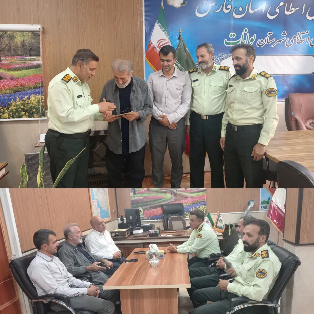 نشست صمیمی رئیس پلیس بوانات؛ با بازیگر محبوب و مطرح کشور