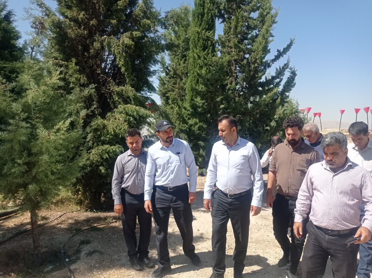 بررسی میدانی توسعه زیرساخت‌های خدماتی و سرمایه‌گذاری در بوستان کوهستانی کوه نور شیراز