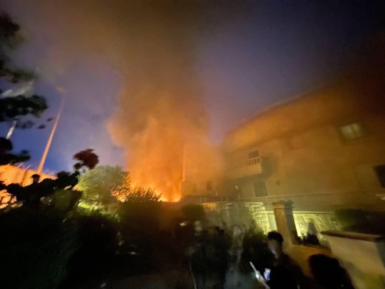 آتش زدن سفارت سوئد در بغداد
