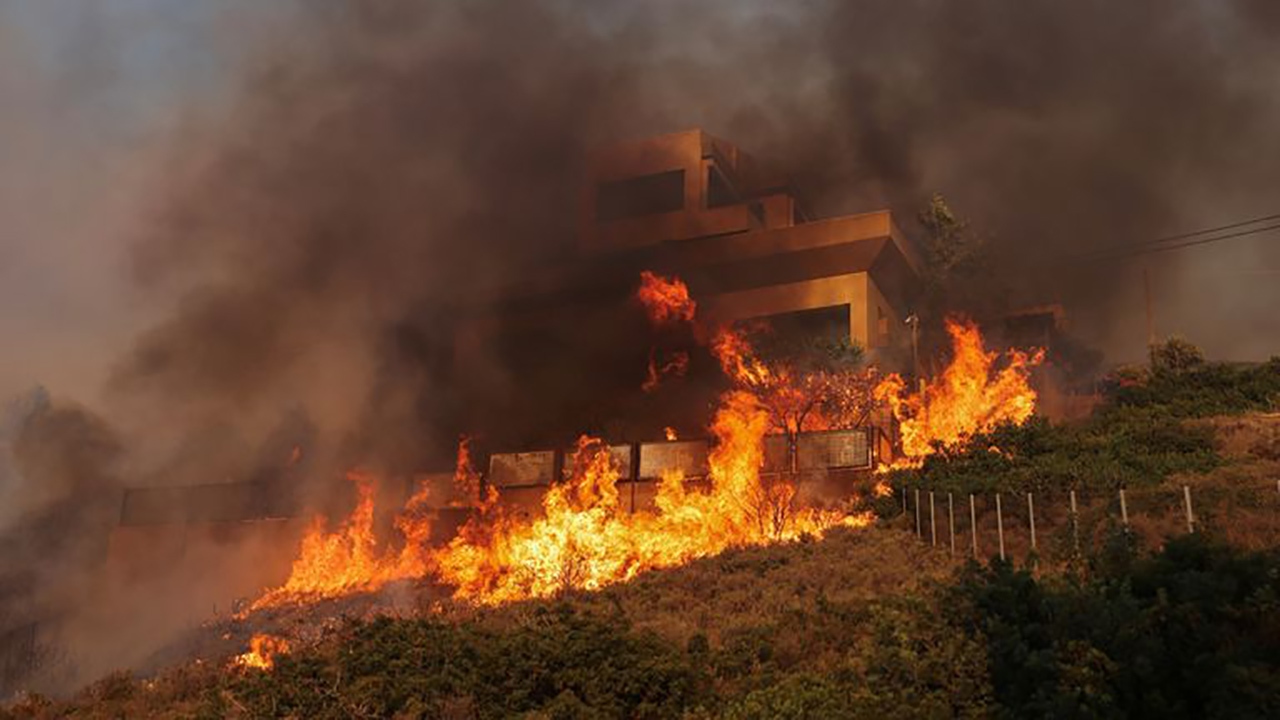 آتش‌سوزی در جنگل‌های یونان