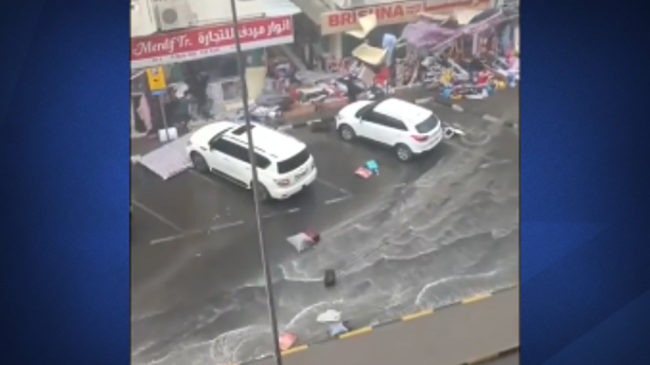 تصاویری از طوفان وحشتناک در امارات