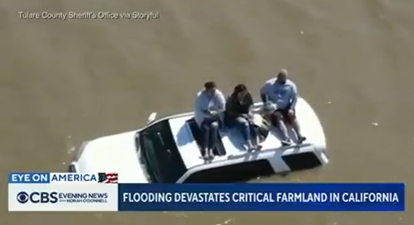 خسارت یک میلیارد دلاری سیلاب در کالیفرنیا