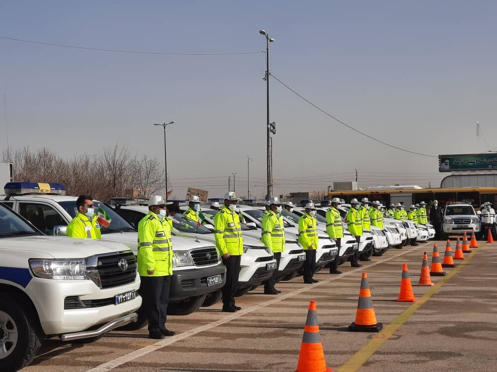 رزمایش بزرگ طرح ترافیکی انتظامی پلیس فارس در شیراز