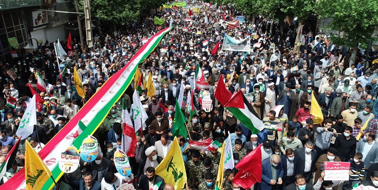 حمایت میلیون‌ها ایرانی از مردم مظلوم فلسطین در روز قدس
